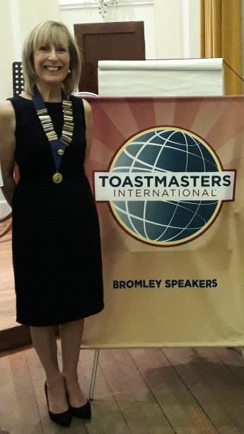Bromley Speakers President, Christine Morrell 